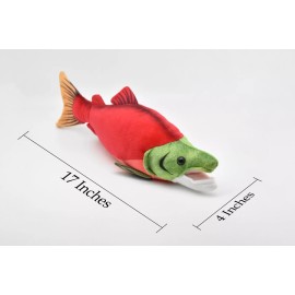 CABIN CRITTERS SOCKEYE SALMON PLUSH STUFFED ANIMAL TOY 10" or 17" - 17 INCH