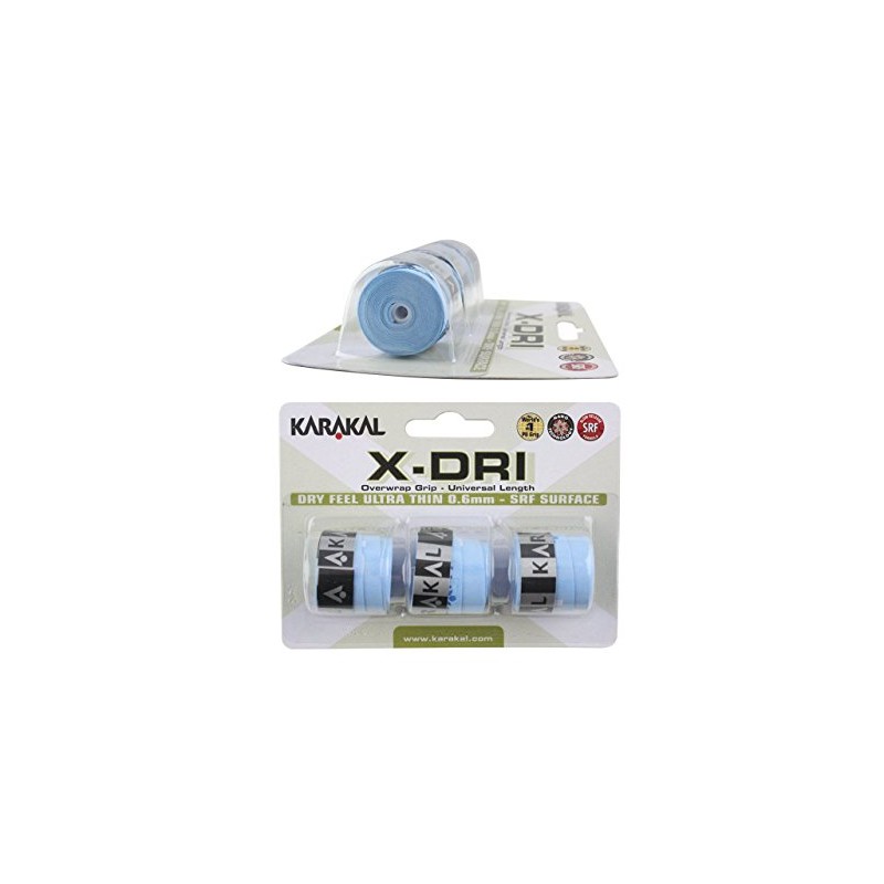 Karakal X-DRI Overgrip - Tennis - Badminton - Squash (Blue)