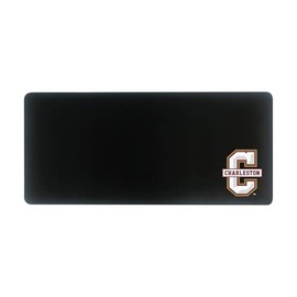 OTM Essentials College of Charleston Classic Cloth Desk Mat, Durable Office Supplies, Non-Slip Base, Responsive Desk Pad with Smooth Cloth Surface, Black