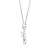 Lily Charmed Sterling Silver Pointe Ballet Shoe Charm Necklace for