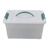 Gloreen 14 Quart Clear Storage Bin with Lid and Handle,