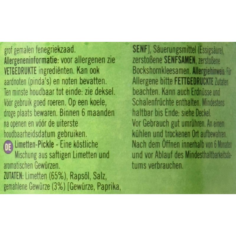 2 X Patak's Lime Pickle Medium 283G