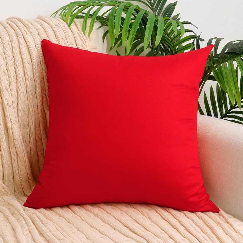 Coddsmz 6 Pack Decorative 100% Cotton Pillow Covers Square Cushion