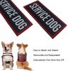 MBOTIROSA Service Dog Fabric Applique Patch Embroidered Weatherproof 35 x