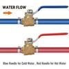 SUNGATOR 6-Pack Pex Ball Valve 1/2 Inch, Full Port 1/4