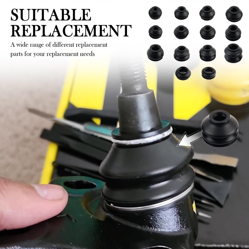 14PCS Ball Joint Boot Replacement,Rubber Dustproof Tie Rod End Boot