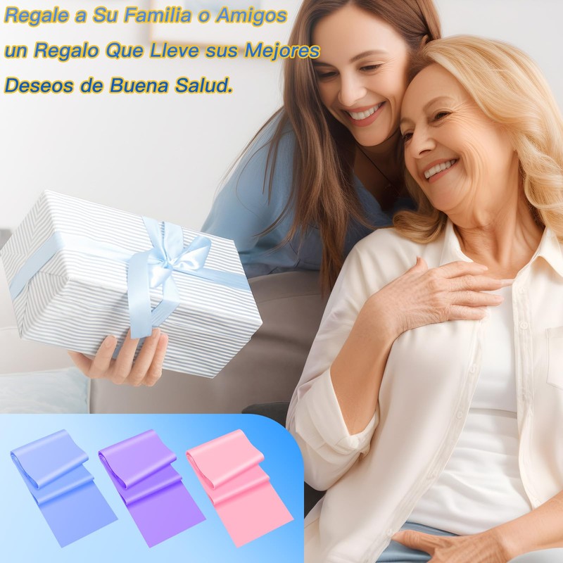 Jasinber Bandas Elásticas, 3 Unidades Bandas de Resistencia para Yoga，Pilates,