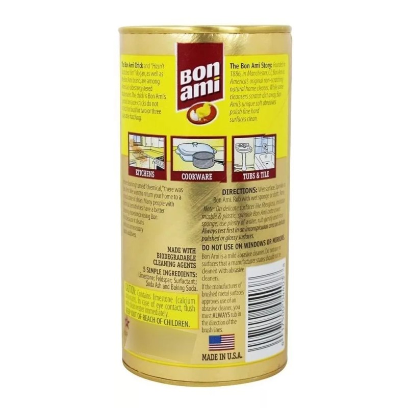 Bon Ami - Limpiador De Polvo Natural Para Cocina Y