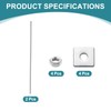 uxcell 2Pcs Fully Threaded Rod, M8 x 300mm 304 Stainless
