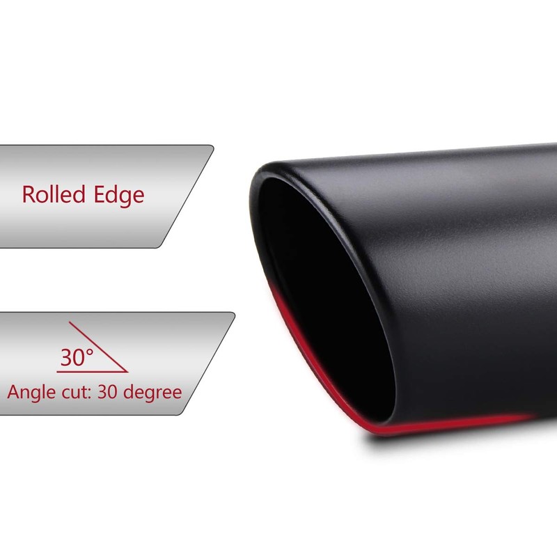 LCGP 2.5 Inch Inlet Exhaust Tip 2.5" x 4" x