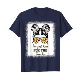 Kids Im Just Here For The Snack Baseball Sister Toddler Girl T-Shirt