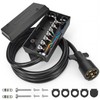 PKDOAX 8 Ft 7 Way Trailer Wiring Harness with Nylon