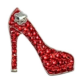 Bonjoc Premium Crystal Golf Ball Marker with Magnetic Hat Clip Red Stiletto | Perfect Golf Accessories, Golf Gift, and Golf Giveaway for Men Women with add-ons Available!