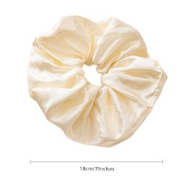 scicent Hair Scrunchies for Women 4 Pieces Large Elastic Hair Bands Fashion Ponytail Holder Soft Hair Bobbles Soft Hair Accessories Girls Ladies(4 Colors) - 4313