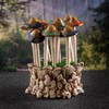 Pacific Giftware 12 Piece Ceramic and Resin Mushroom Picks with