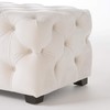 Christopher Knight Home Morris Fully Tufted Rectangular Ottoman, Ivory