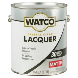 Watco 333690 Lacquer Clear Wood Finish, Gallon, Matte Clear