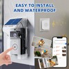 OBEST Wireless Intelligent High-Definition Video Doorbell, With Solar Rain Cover,