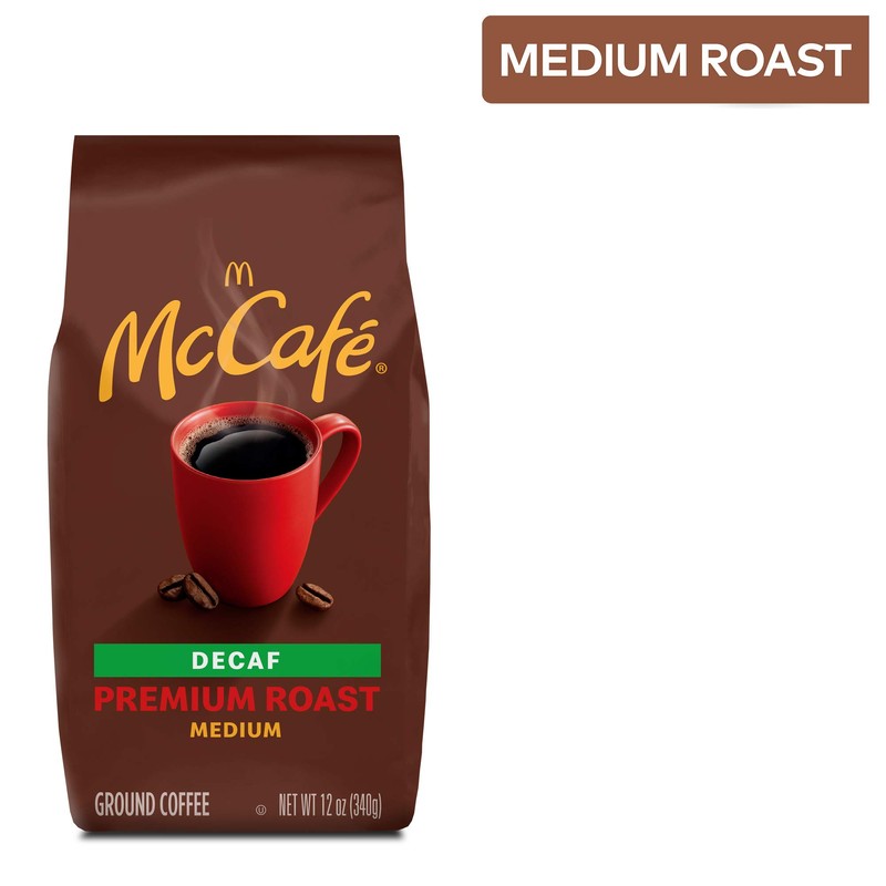 McCafe Premium Roast Decaf, Medium Roast Ground Coffee, 12 oz