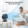 DR.PREPARE Oscillating Air Circulator Fan for Bedroom, 11.3” Height Powerful
