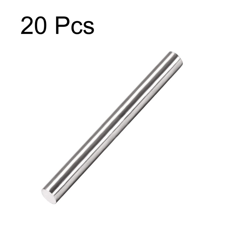 sourcing map 5mm x 50mm 304 Stainless Steel Solid Round