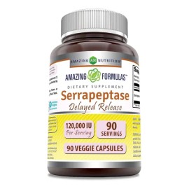 Amazing Formulas Serrapeptase 120,000 IU Bote 90 Cápsulas