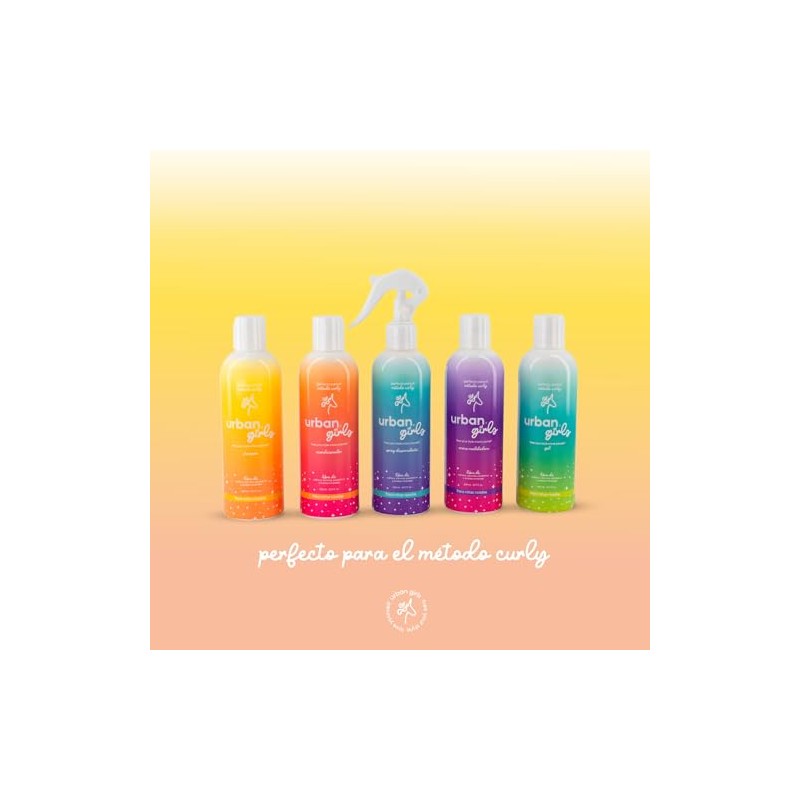 URBAN CURLS Shampoo Natural para Niñas Cabello Rizado 240 ml