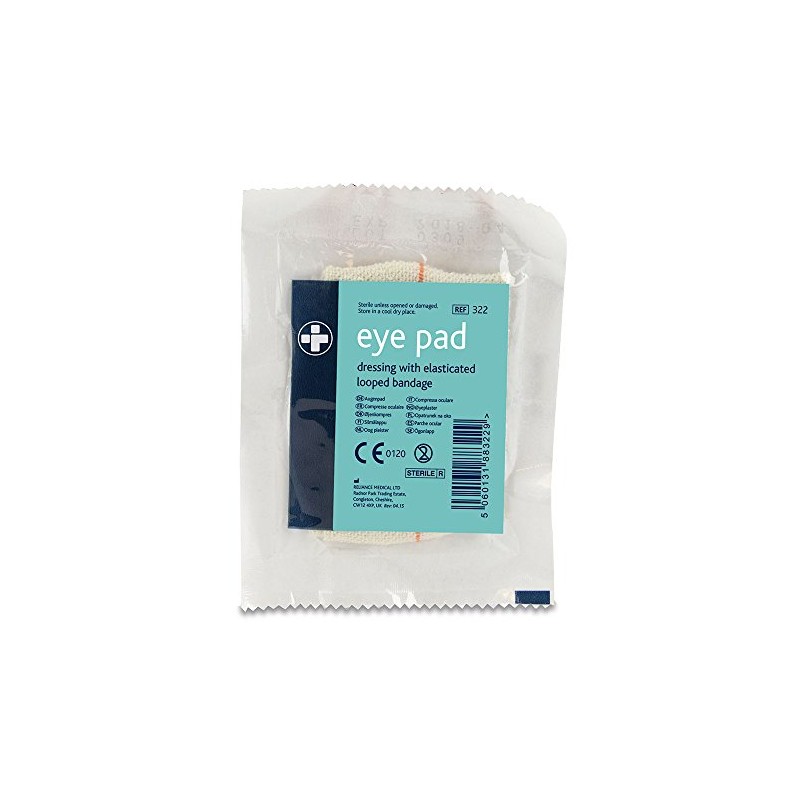 Reliance Medical Sterile Eye Pad Dressing with Elasticated Loop -