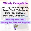 9.6V 1800mAh Ni-Cd 4+4 Flat Shape Rechargeable Battery with SM-2P