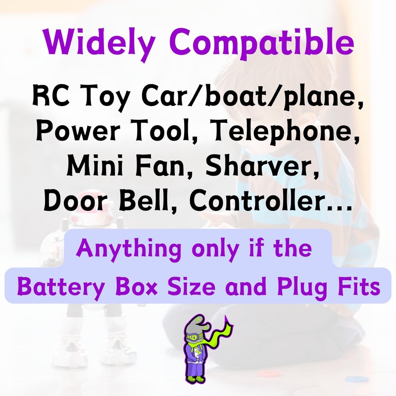 9.6V 1800mAh Ni-Cd 4+4 Flat Shape Rechargeable Battery with SM-2P