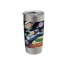 Cosmic Holiday Adventure: Festive Space Explorer Wear Stainless Steel Insulated Tumbler