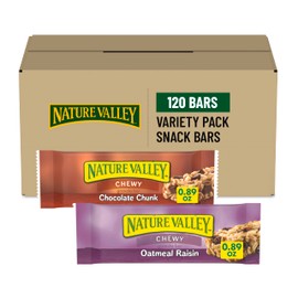 Variety Nature Valley Chewy Granola Bars, 0.89-Ounce Bars (Pack of 120)