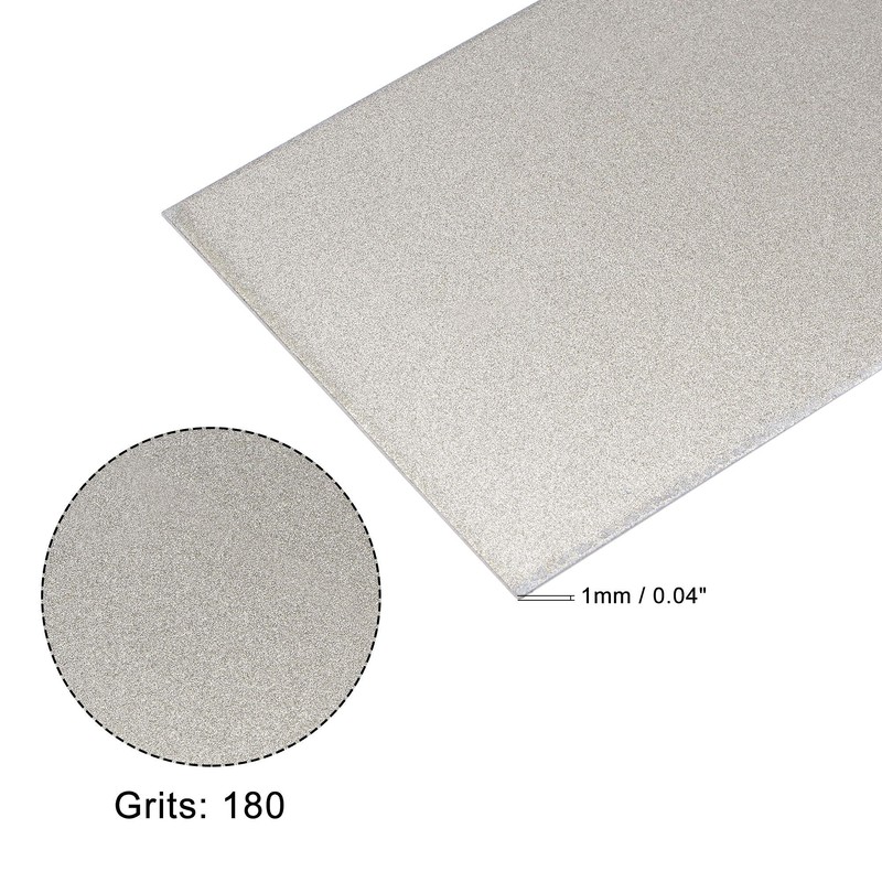 sourcing map Diamond Whetstone Sharpening Stone, 170mm x 75mm 180