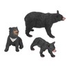 5pcs Black Bear Figure Toys Realistic Wild Animals Bear Action