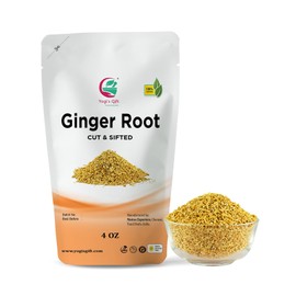 Dried Ginger Root 4 oz | Cut and Sifted Dried Ginger Pieces | As Spicy as Fresh | Flavourful Indian Spice |100% Pure and Natural For Making Flavourful Tea | By Yogi's Gift®
