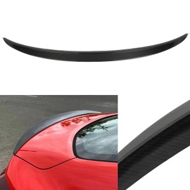 ECCPP LIP Rear Trunk Spoiler Wing Carbon Fiber fit for 2010-2016 for Hyundai Genesis Coupe Spoiler Wing Glossy Black Rear Trunk Lip Spoiler