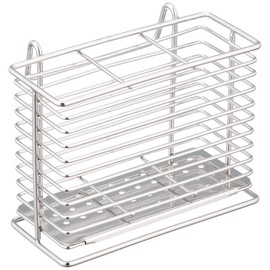 Pearl Metal HB-3941 Wire Draining Pocket, Stainless Steel, At Aqua HB-3941 Silver