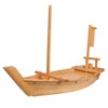 BIPEGE Wooden Sushi Boat Serving Tray, 24 Inch Sushi Plate