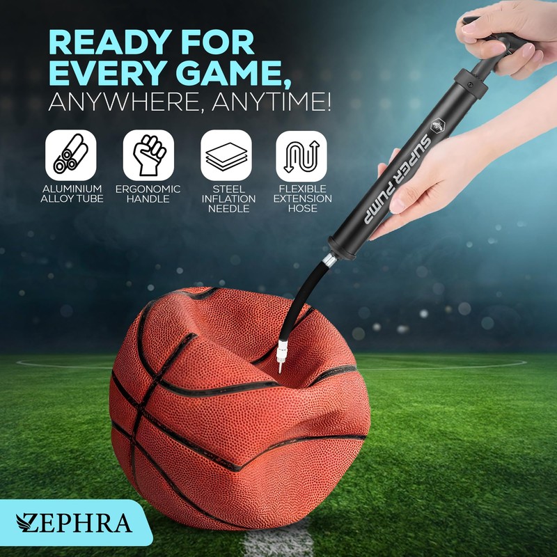 ZEPHRA Football Pump (BLACK)