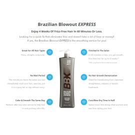 ☆☆NEW☆☆ BRAZILIAN BLOWOUT EXPRESS PROFESSIONAL SMOOTHING SYSTEM SOLUTION 34oz