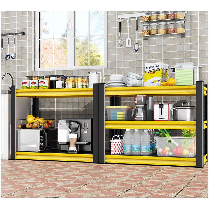 Rufokisa 48" W Garage Shelving Heavy Duty, 1650LBS Loads Adjustable