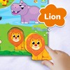 Jumbo Wooden Puzzles, Wild Animals Puzzle Board Educational Toy for