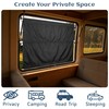 Car Window Shades, Retractable Privacy Curtain with 4 Suction Cups,