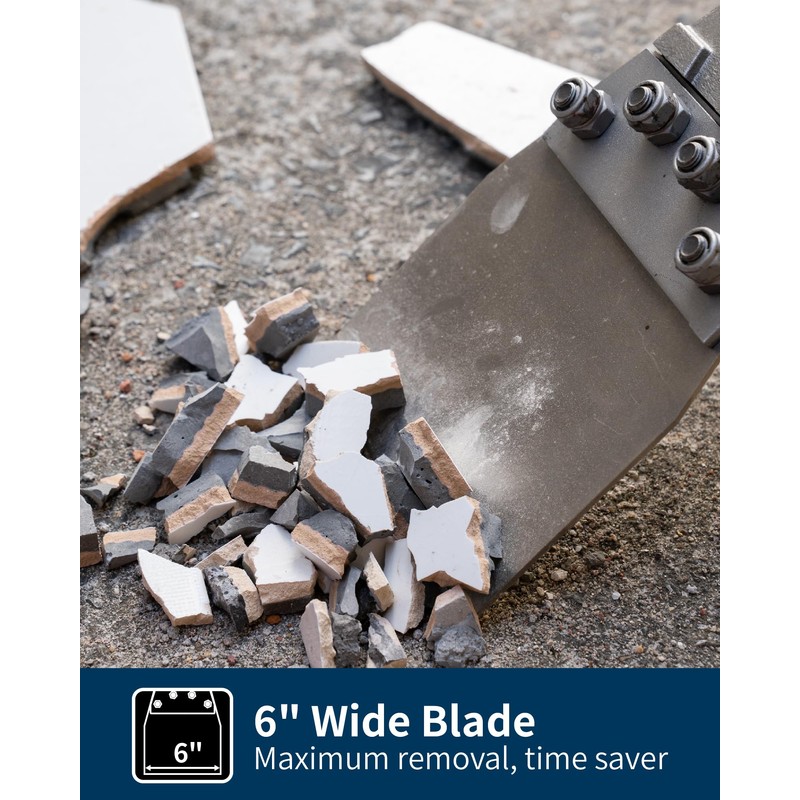 SDS Max Floor Scraper with Replaceable Blade, Firecore 6 Inch