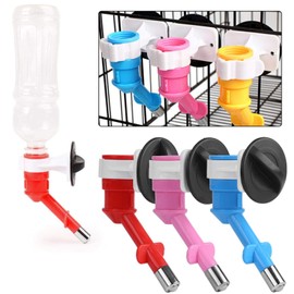 Smandy Pet Water Dispenser Nozzle Anti Leaking Automatic Dogs Cats Rabbits Water Feeder Nozzle No Drip Water Dispenser Fountain Bottle Head Water Nozzle (Blue)