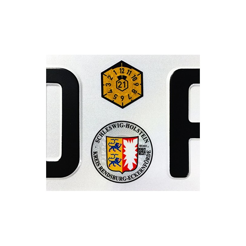 European German License Plate - Rendsburg-Eckernförde (Front Plate)