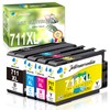 711XL Ink Cartridges High Yield Compatible Replacement for HP 711XL