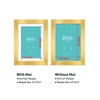 LaVie Home 5x7 Picture Frame Gold, 5 x 7 Frame