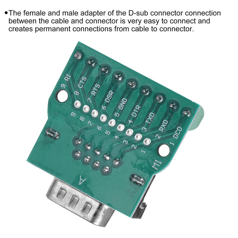 TA-VIGOR 2pcs D-sub DB9 Breakout Board Connector 9 Pin 2
