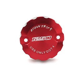 crazy sport Front Brake Fluid Reservoir Cover Compatible with Harley Pan America ADV 1250 PA1250 PANAMERICA Special 2020 2021 20222 (Red)